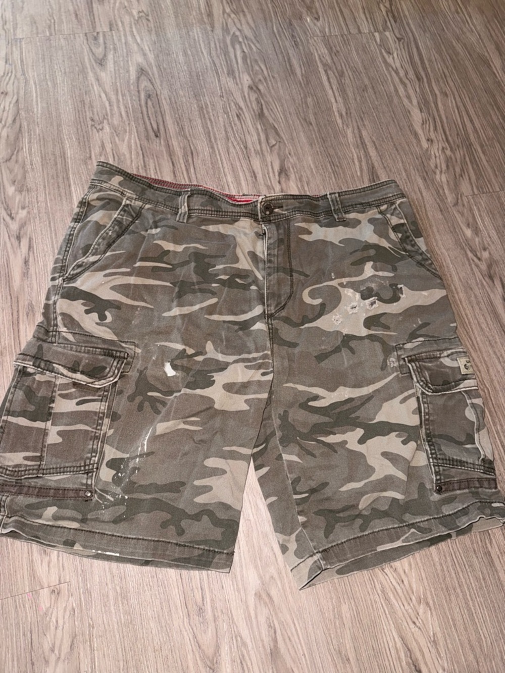 UNIONBAY Men's Camo Cargo Shorts - Green & Tan
